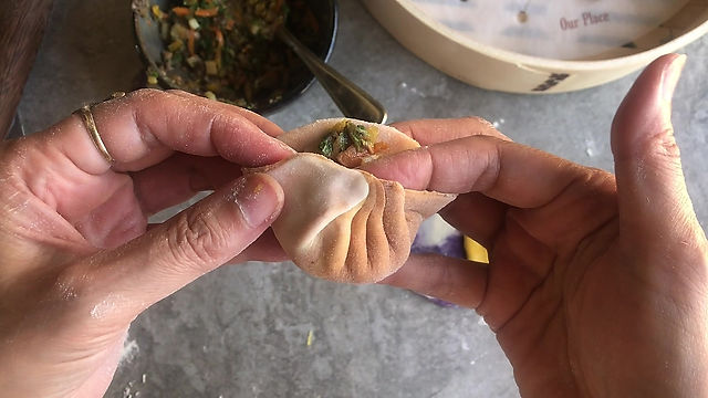 Potsticker or Shrimp Dumpling Fold